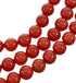 3-Strand Coral And Sterling Silver Southwest Bead Necklace JX121449